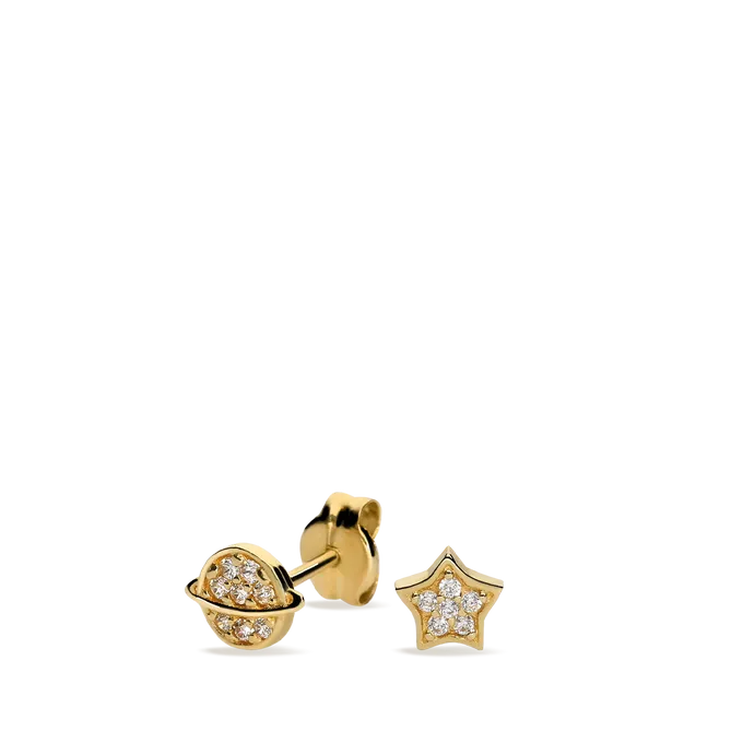 18k gold earrings