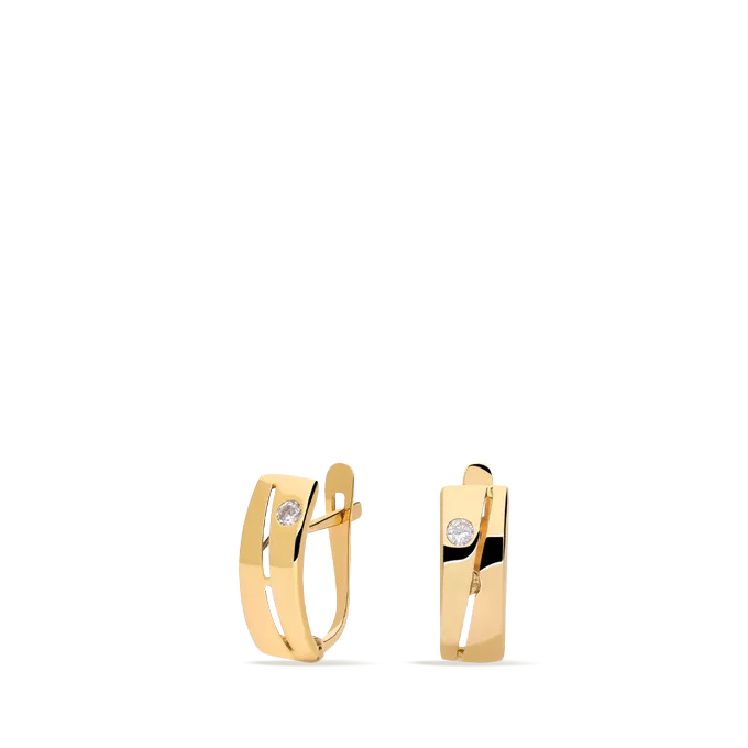 18k gold earrings