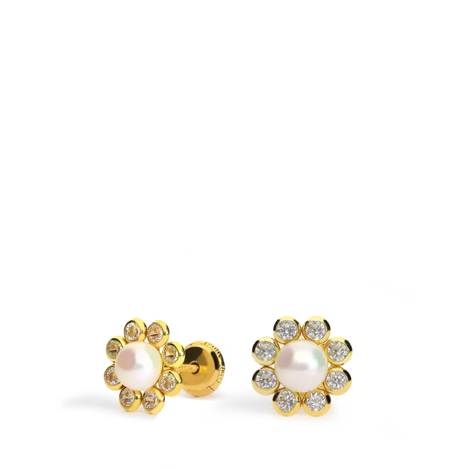 18k gold earrings