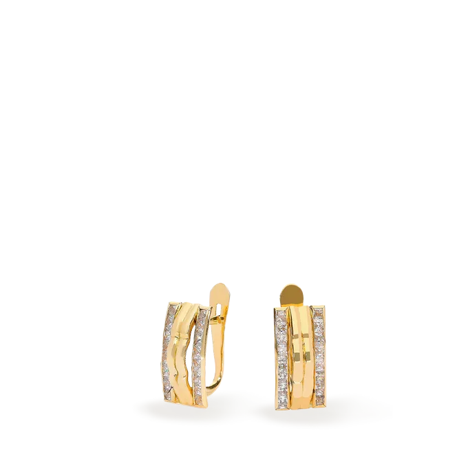 18k gold earrings