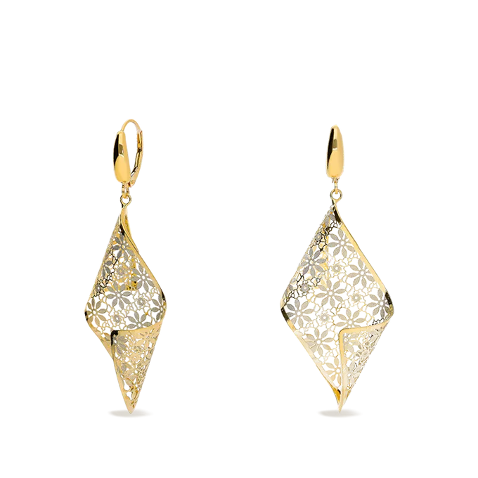 18k gold earrings