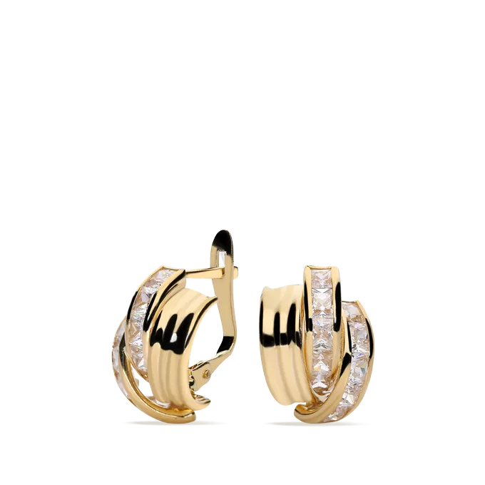 18k gold earrings