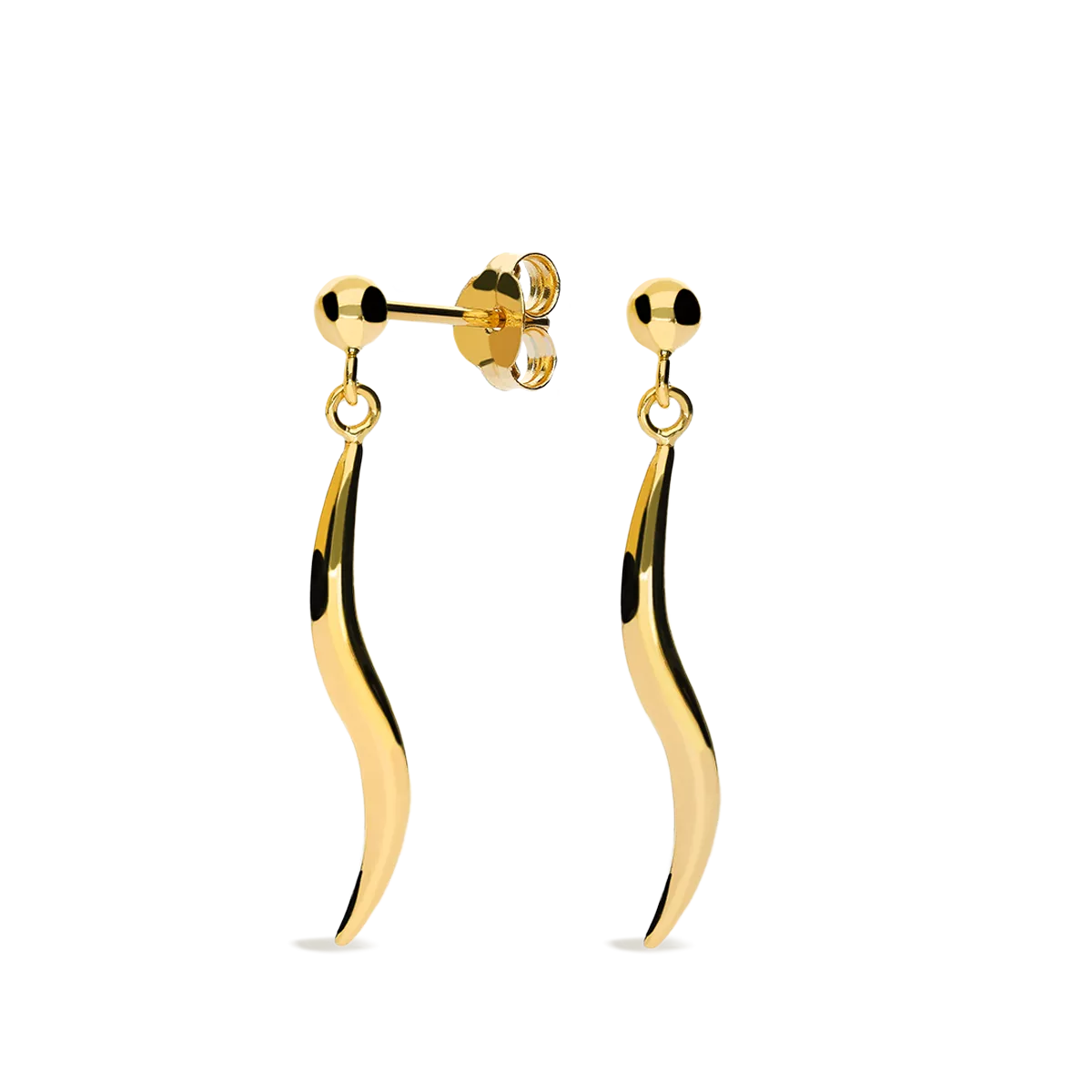 18k gold earrings