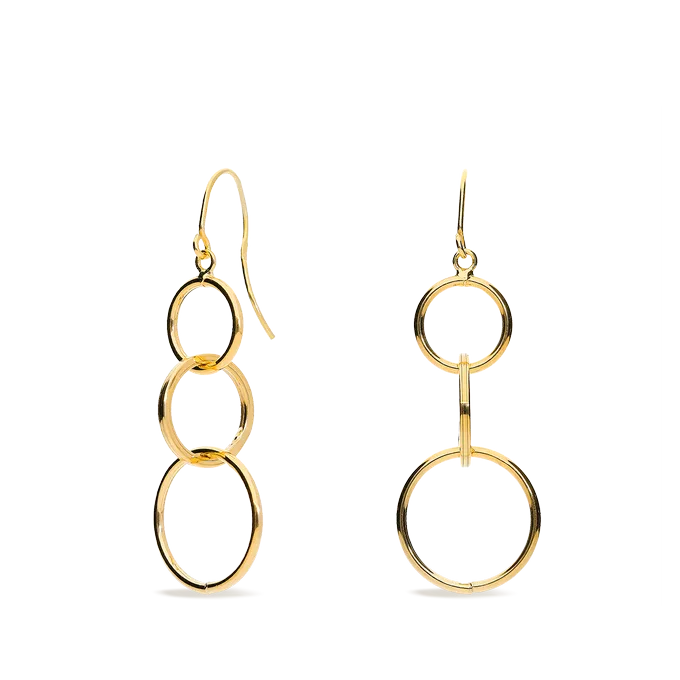 18k gold earrings