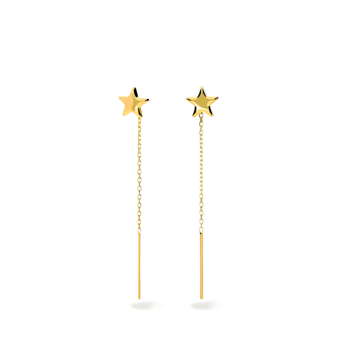 18k gold earrings