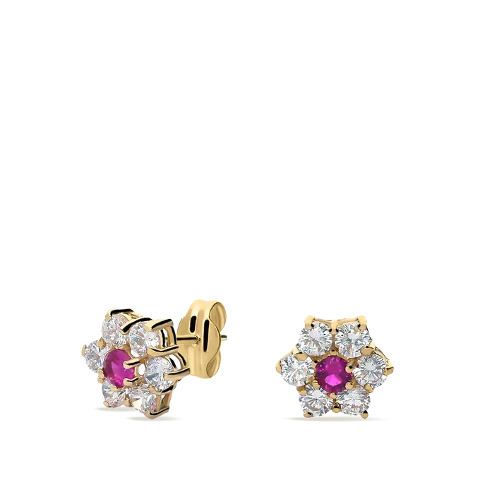 18k gold earrings