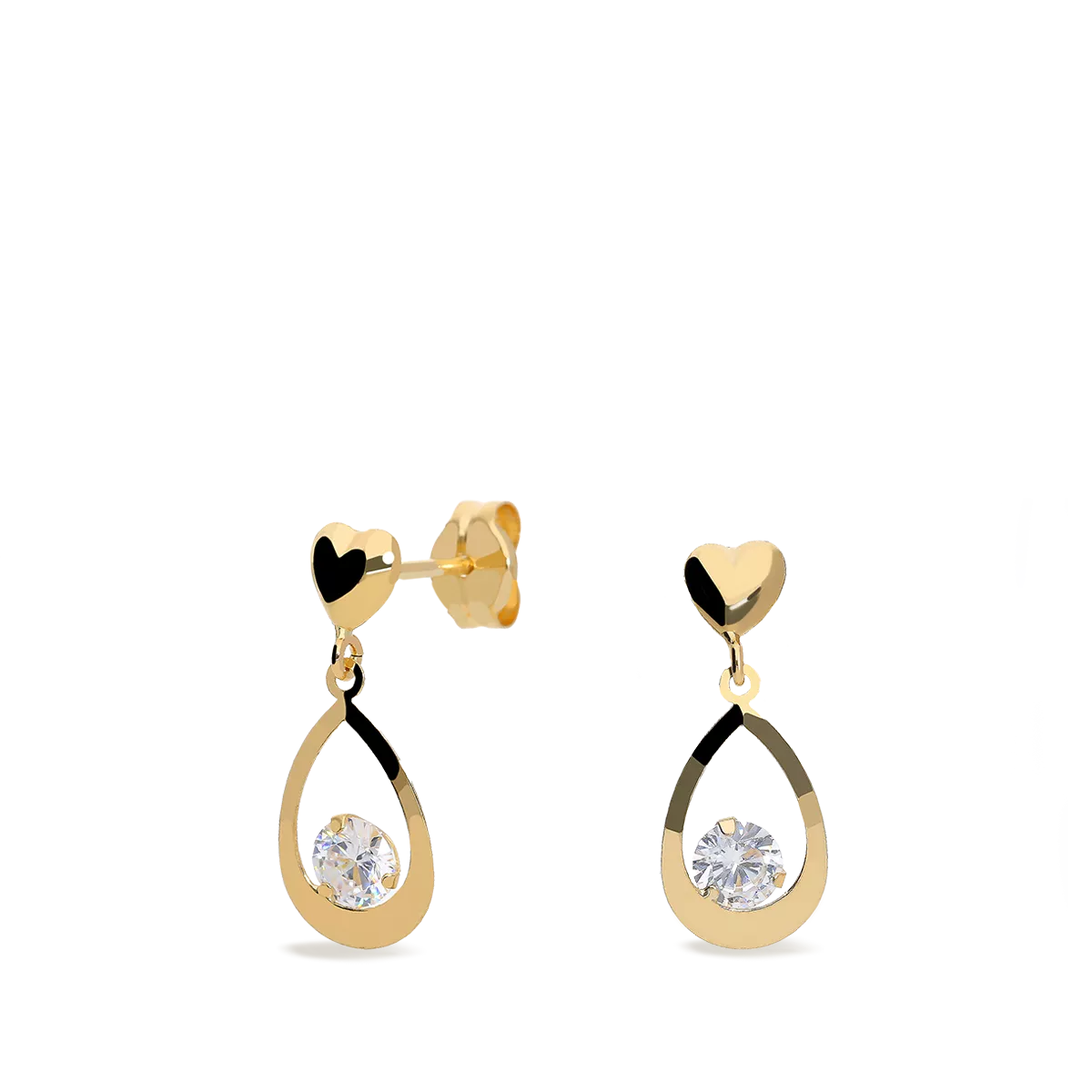 18k gold earrings