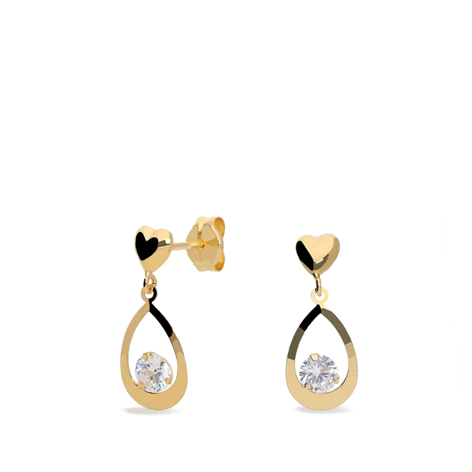 18k gold earrings