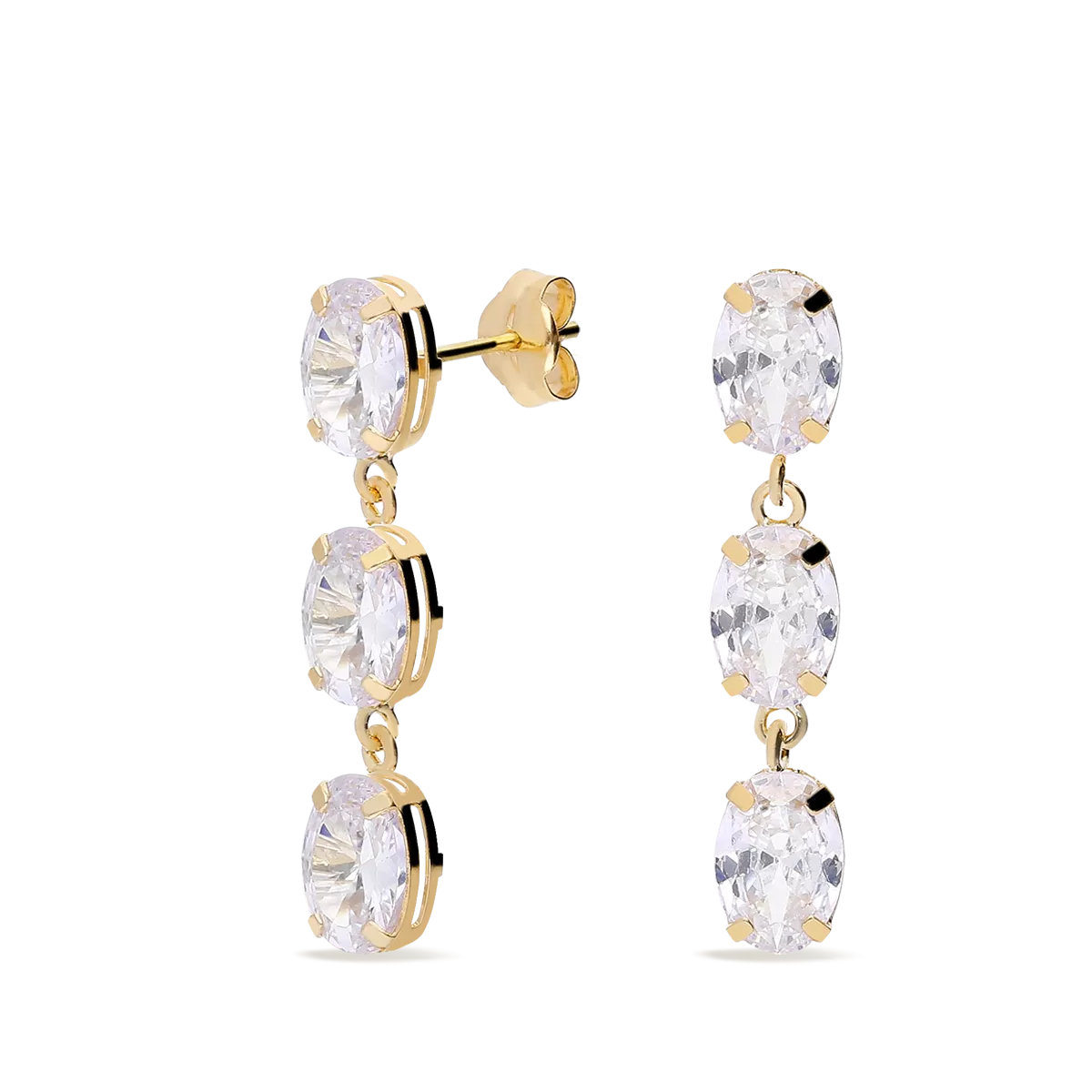 18k gold earrings