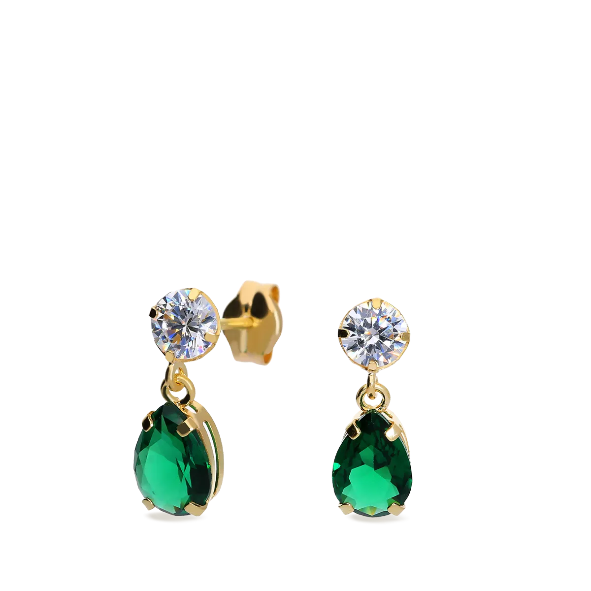 18k gold earrings