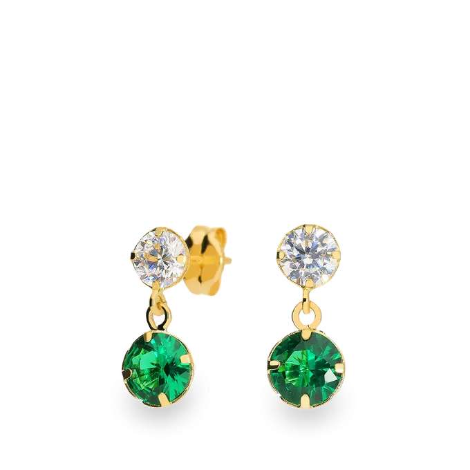 18k gold earrings