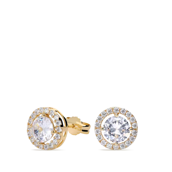 18k gold earrings