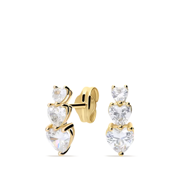 18k gold earrings FANCY LOVE