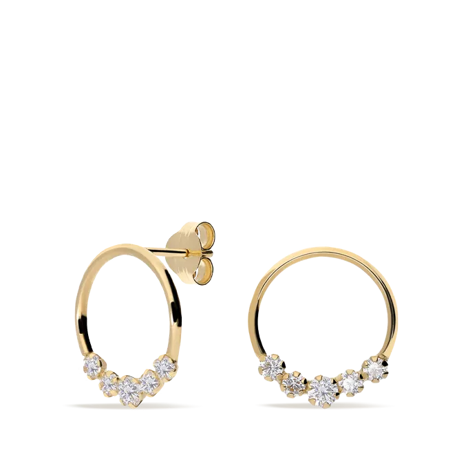 18k gold earrings