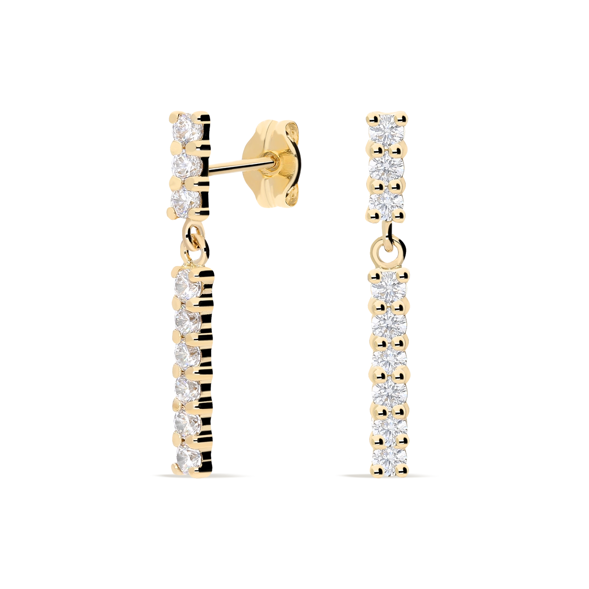18k gold earrings
