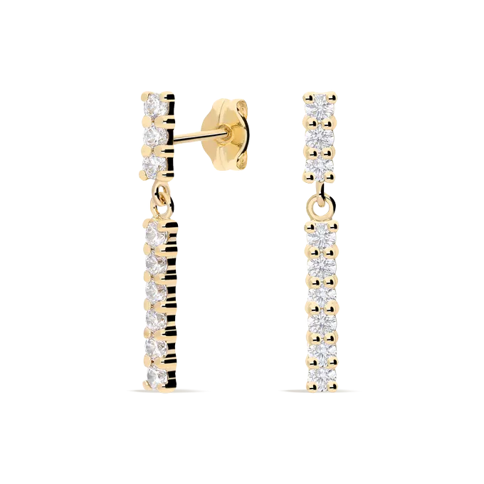 18k gold earrings