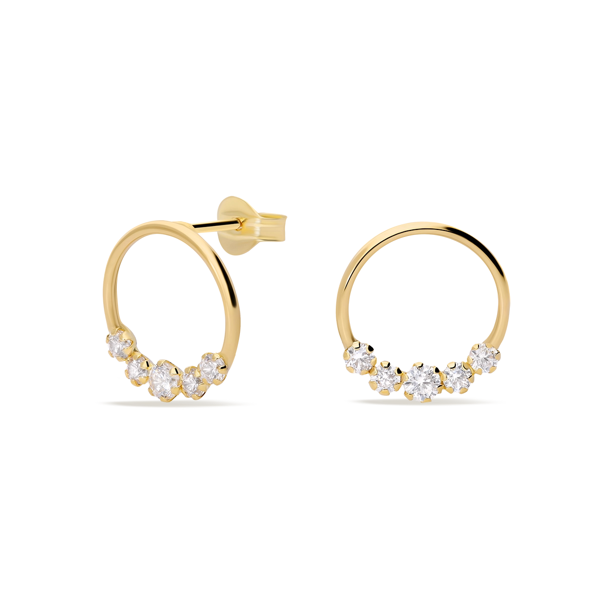 18k gold earrings