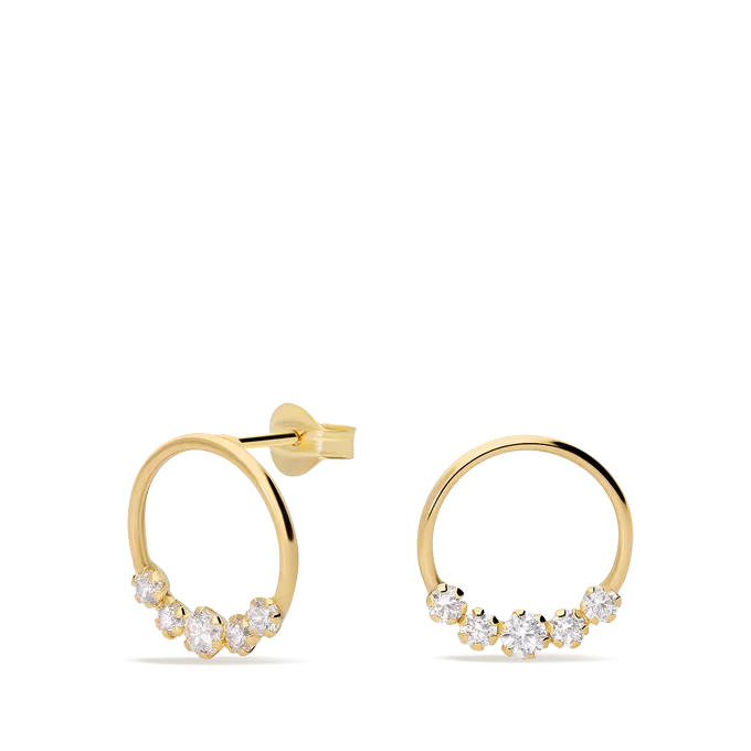 18k gold earrings