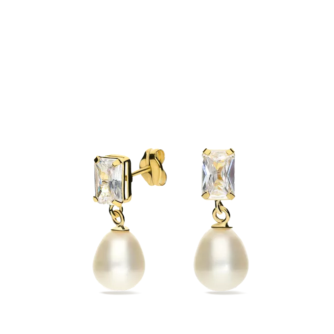 18k gold earrings