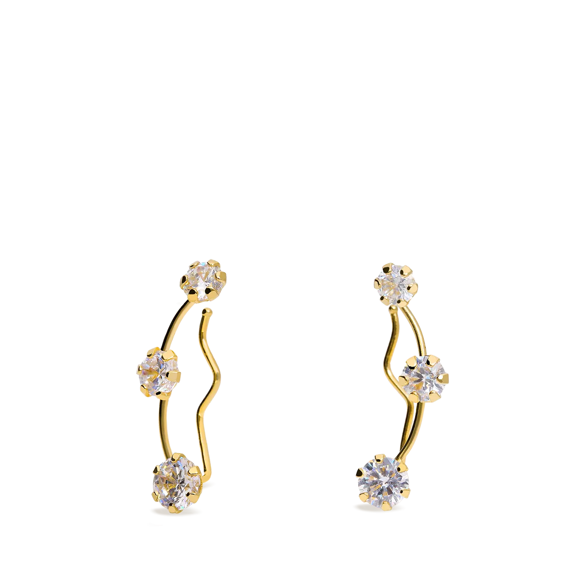 18k gold earrings