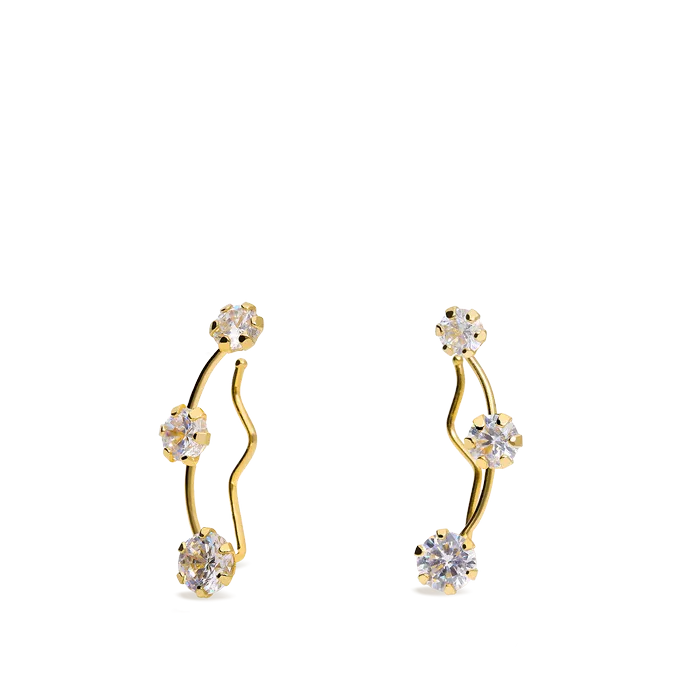 18k gold earrings