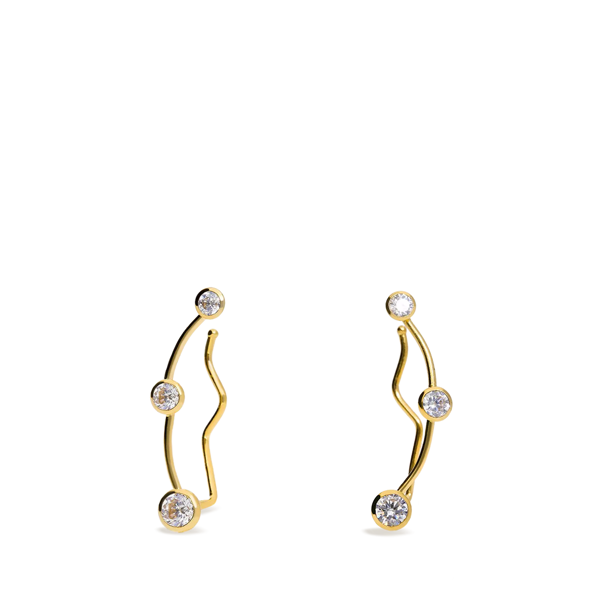 18k gold earrings