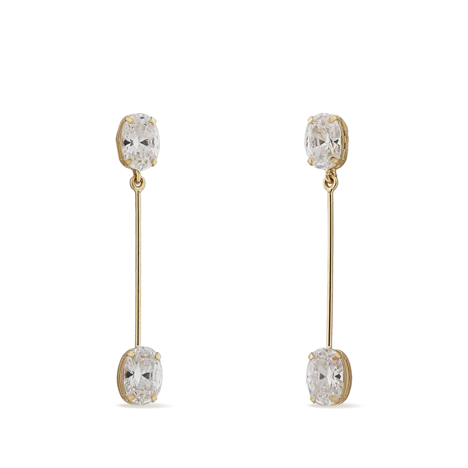 18k gold earrings