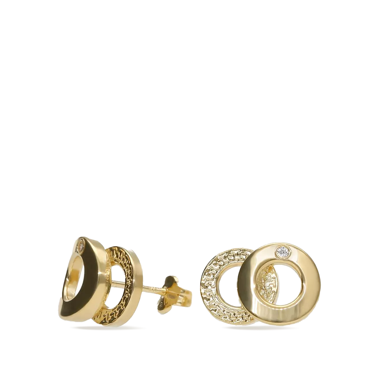 18k gold earrings