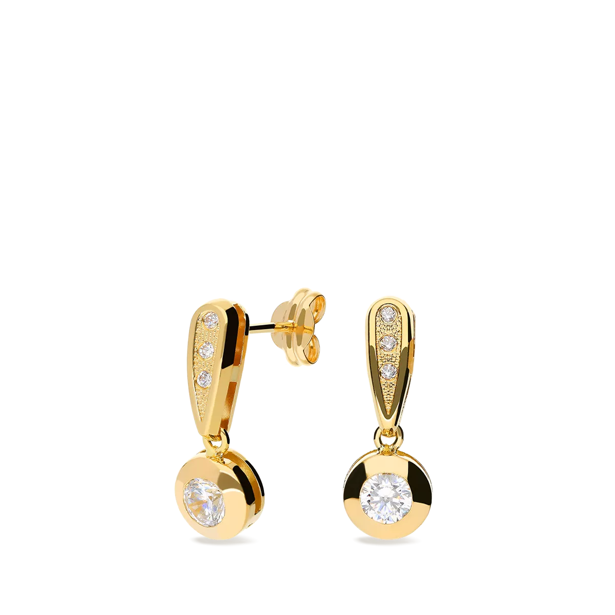 18k gold earrings