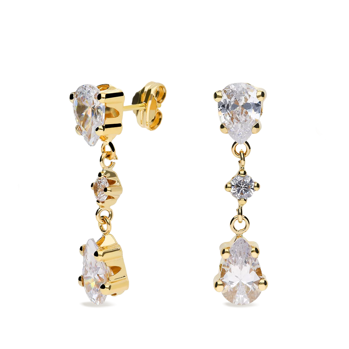 18k gold earrings