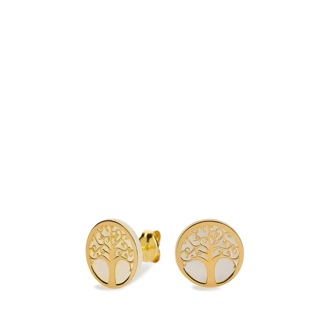 18k gold earrings TREE OF LOVE