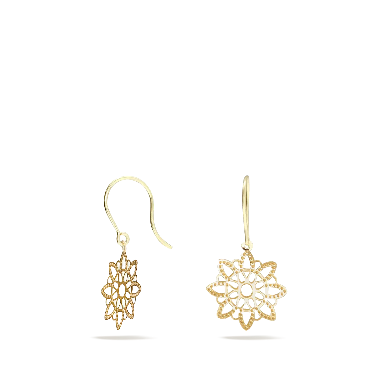 18k gold earrings