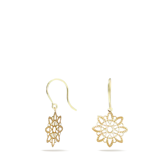 18k gold earrings