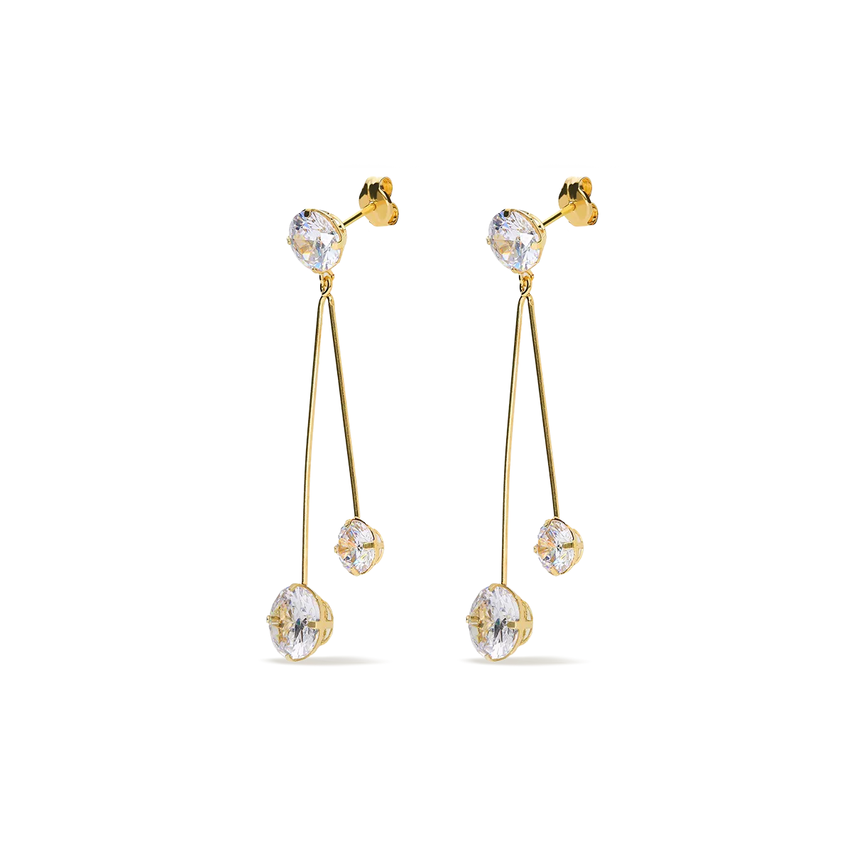 18k gold earrings