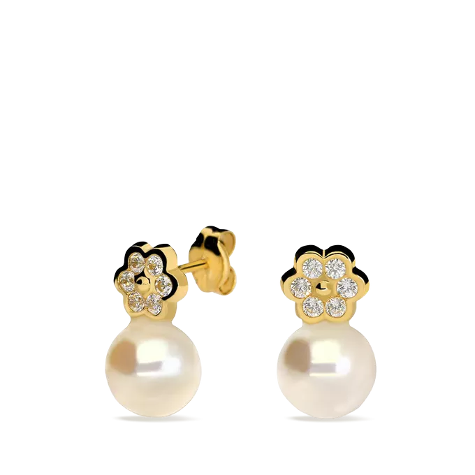 18k gold earrings