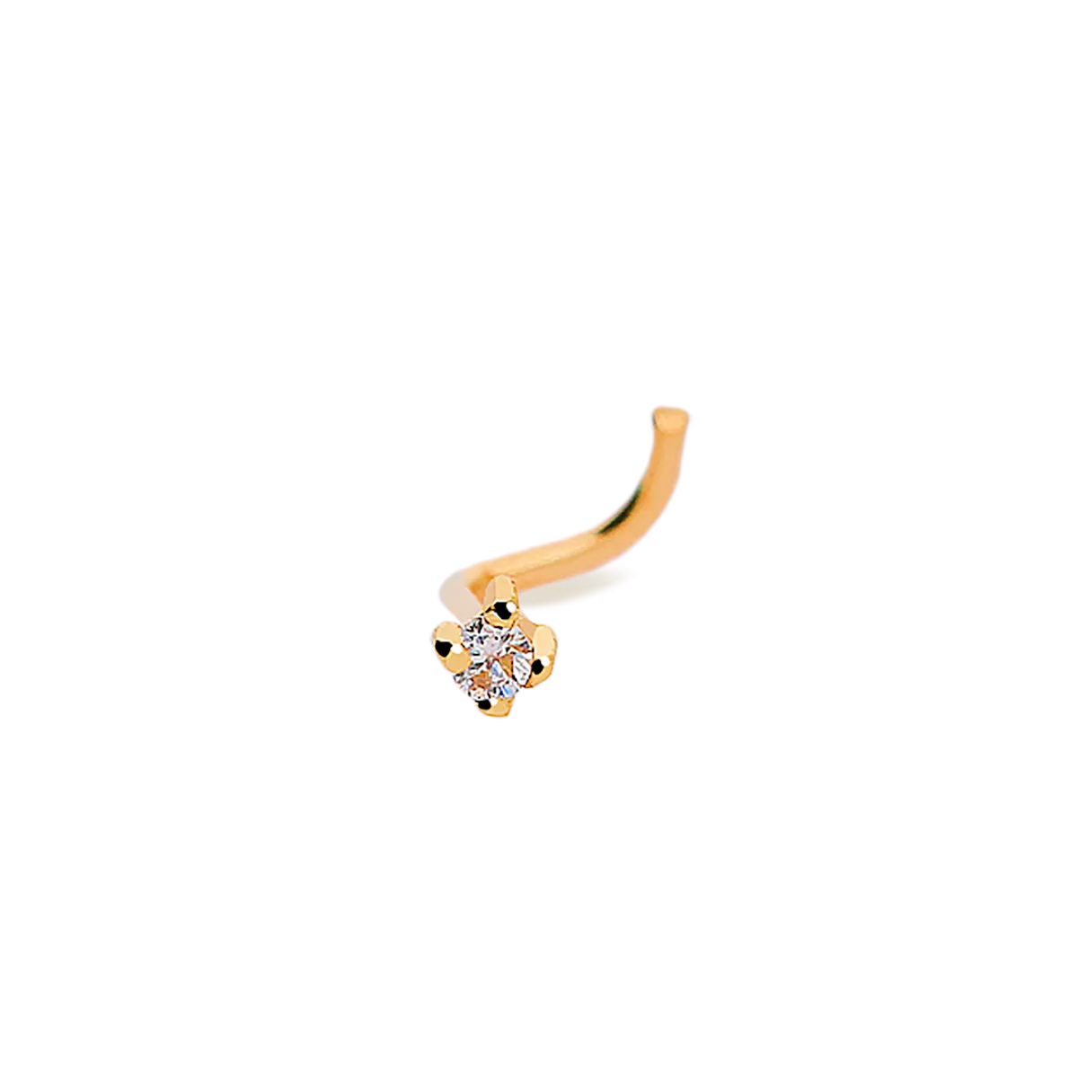 18k gold diamond piercing