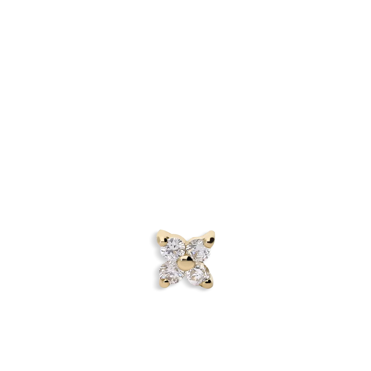 18k gold diamond piercing