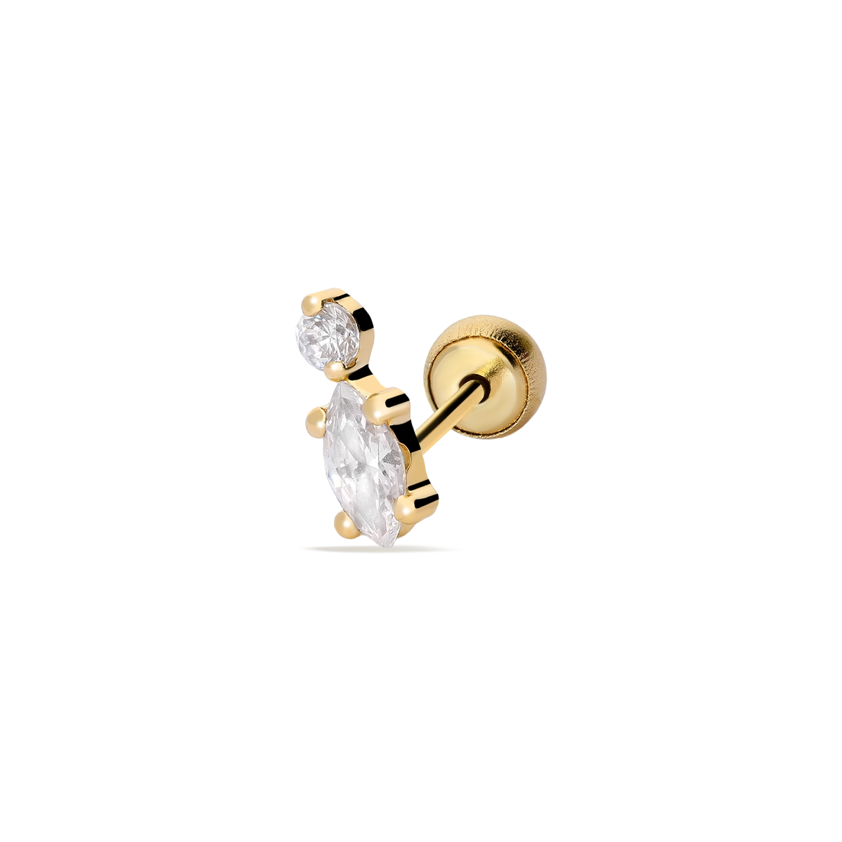 18k gold piercing