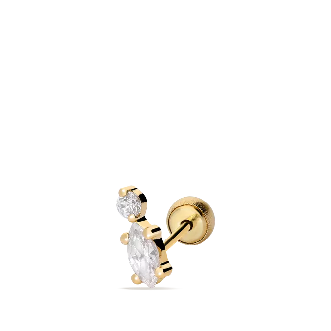 18k gold piercing