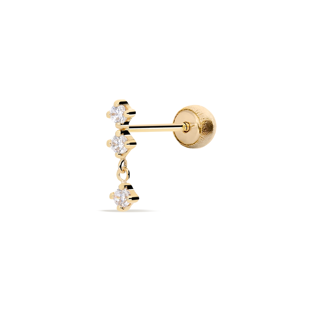 18k gold piercing
