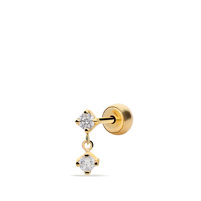 18k gold piercing