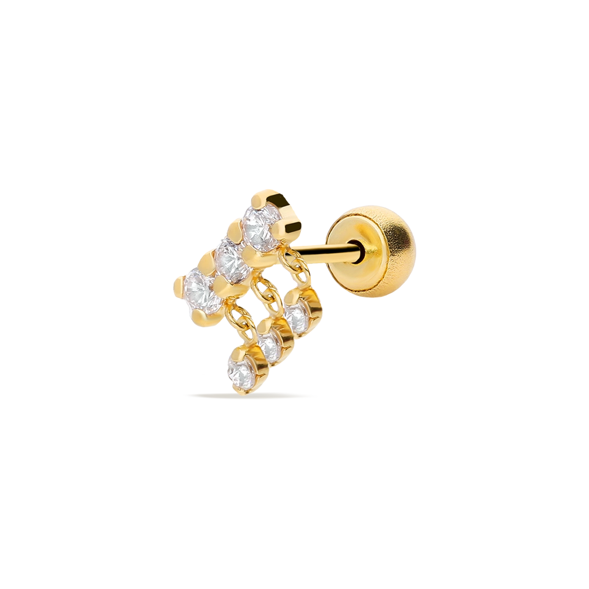 18k gold piercing