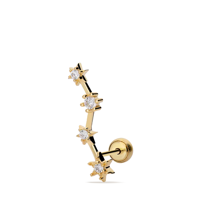 18k gold piercing