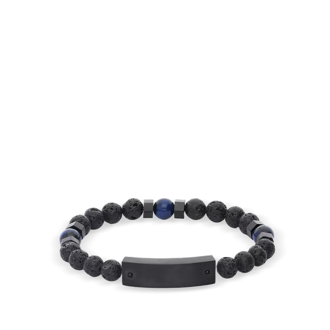 Pulsera hombre acero bolitas