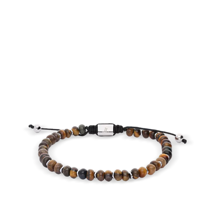 Pulsera hombre acero bolitas