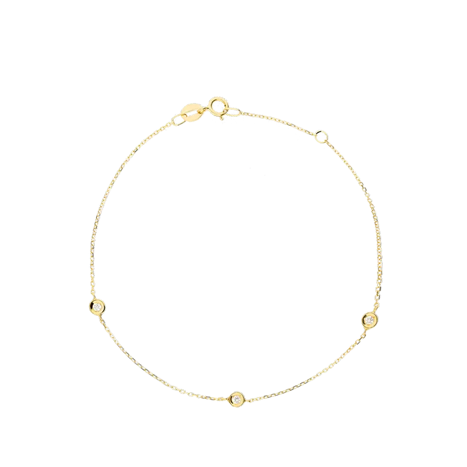 18k gold diamond bracelet