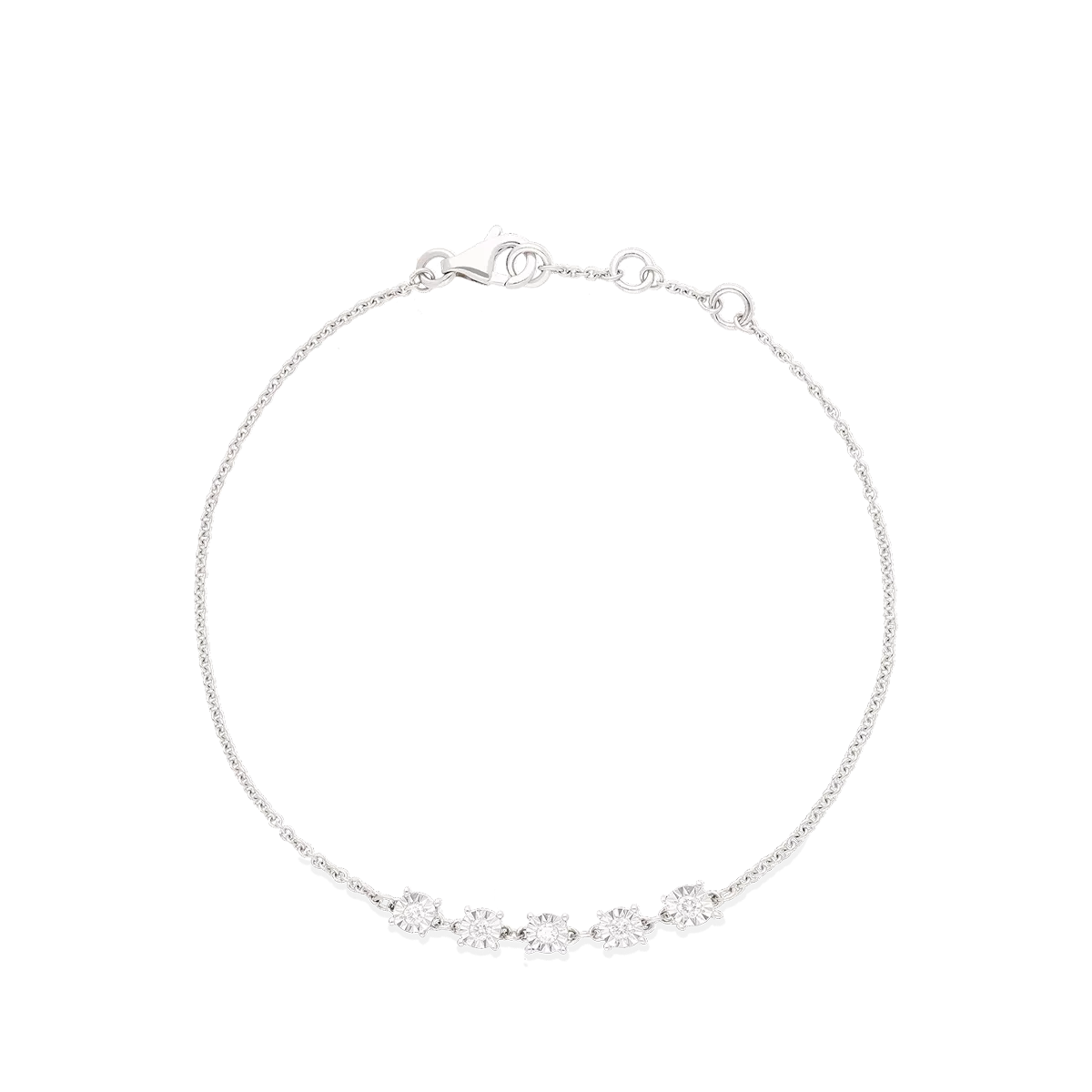 Pulsera diamante oro 18 quilates