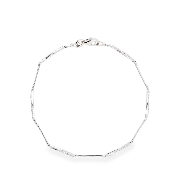 Pulsera oro blanco 18 quilates