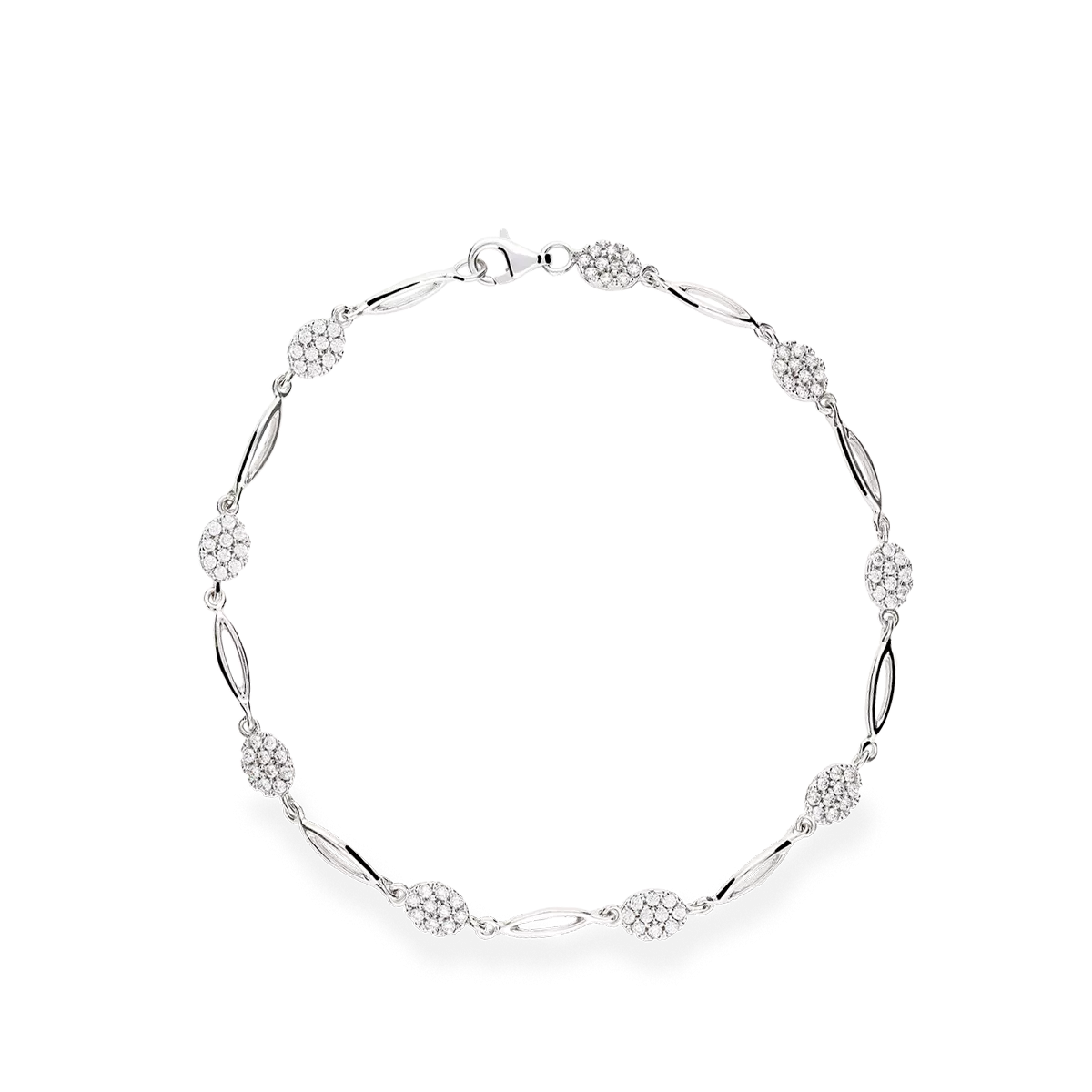 Pulsera oro blanco 18 quilates