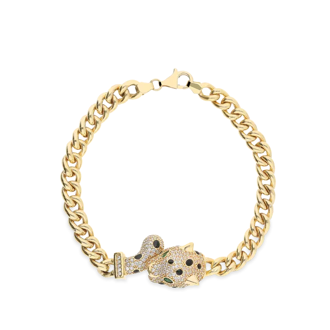 Pulsera oro 18 quilates LEOPARD